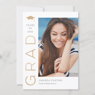 Joyful Grad Editable Color Abschluss Einladung