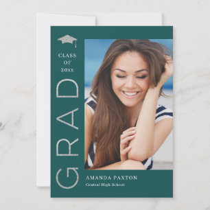 Joyful Grad Editable Color Graduation Invitation