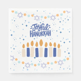 Joyful Hanukkah Serviette