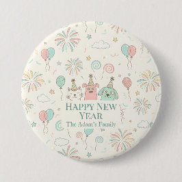 Joyful Happy New Year 2026  Button
