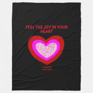 Joyful Heart Large Fleece Blanket