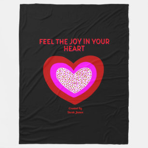 Joyful Heart Large Fleece Blanket