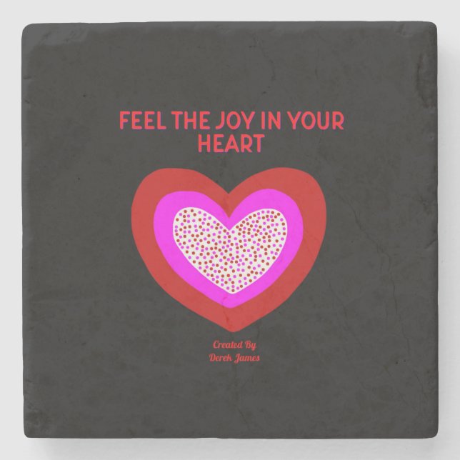 Joyful Heart Marble Untersetzer (Vorderseite)