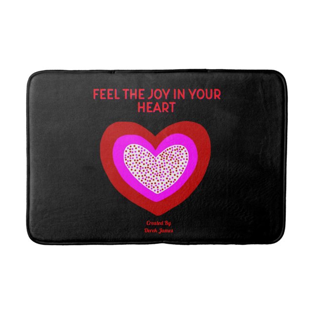 Joyful Heart Medium Bath Mat Badematte (Vorderseite)