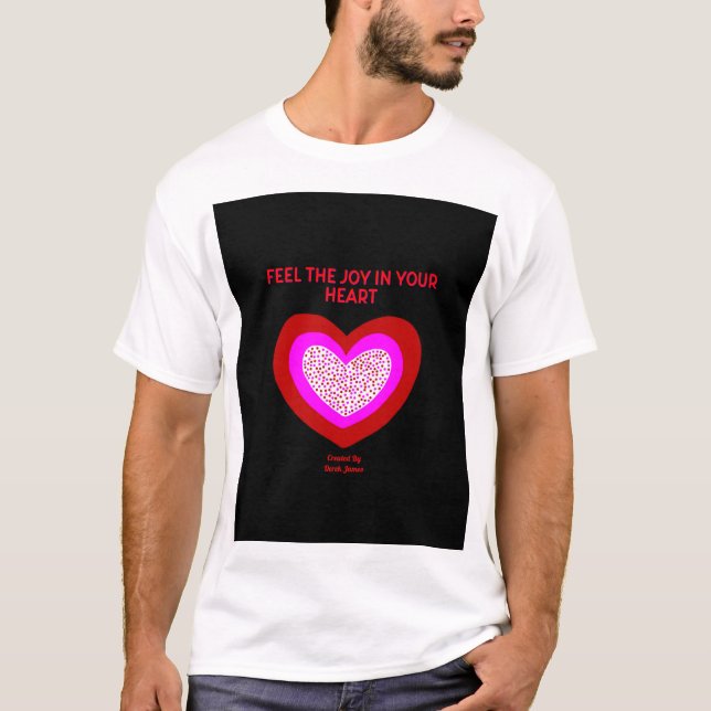 Joyful Heart Men White Basic T Shirt (Vorderseite)