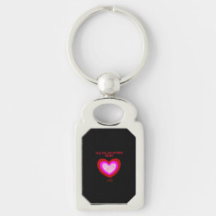Joyful Heart Rectangle Metal Schlüsselanhänger