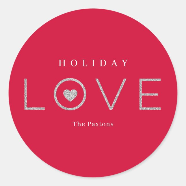 Joyful Hecht EDITABLE COLOR Holiday Sticker (Vorderseite)