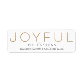 Joyful Herz EDITABLE COLOR Feiertagsadresse Label