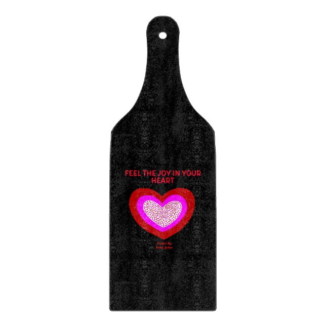 Joyful Herz Glass Cutting Board Schneidebrett (Vorderseite)