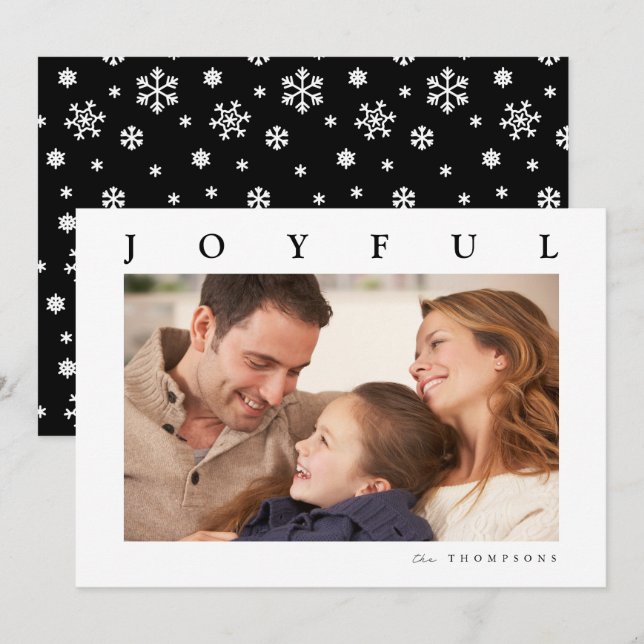 JOYFUL HOLIDAY | Foto hinzufügen (Vorne/Hinten)
