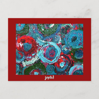Joyful Holiday Postcard Feiertagspostkarte