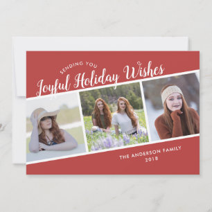 Joyful Holiday wünscht 3 Weihnachten im Foto