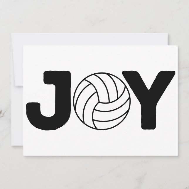 Joyful Holidays Volleyball Feiertagskarte (Vorderseite)