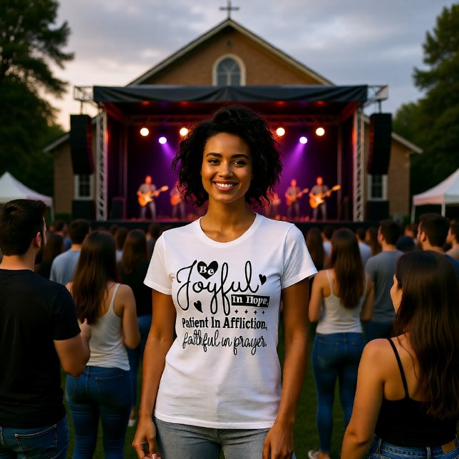Joyful Hope Patient Affliction Faithful Prayer Tee (Von Creator hochgeladen)