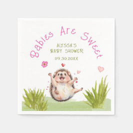 Joyful Igel Garden Party Sweet Baby Shooter Serviette