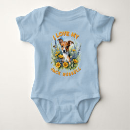 Joyful Jack Russell - Personalisiert Baby Bodysuit Baby Strampler