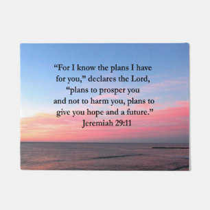 JOYFUL JEREMIAH 29:11 SUNRISE FUßMATTE