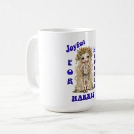 Joyful Kamala Harris Präsident Hippie Boho Kaffeetasse
