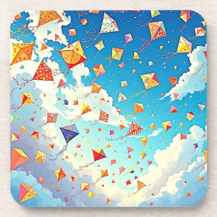 Joyful Kites Soaring High Getränkeuntersetzer