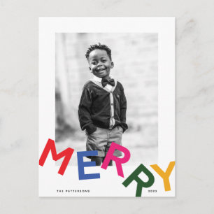 Joyful Letting Holiday Foto Postkarte