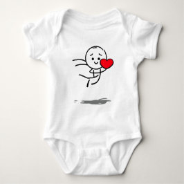 Joyful Love Stickman Heart Leap Graphic Tee