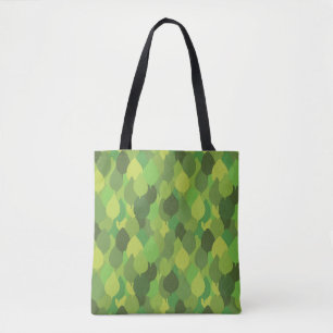 Joyful Lush Blätter - nahtloses Oberflächenmuster. Tasche
