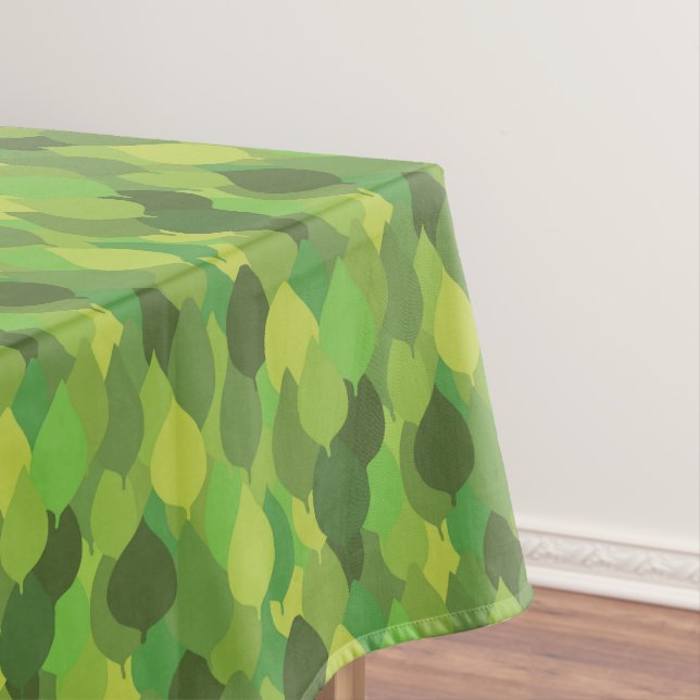 Joyful Lush Blätter - nahtloses Oberflächenmuster. Tischdecke (Beispiel)