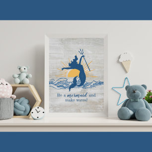 Joyful Mermaid Inspiration Poster