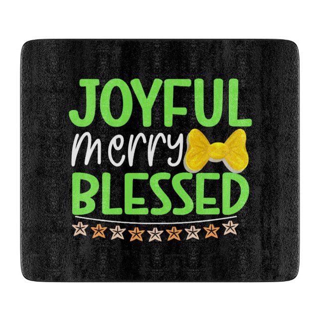 Joyful Merry gesegnet-81053 Schneidebrett (Vorderseite)