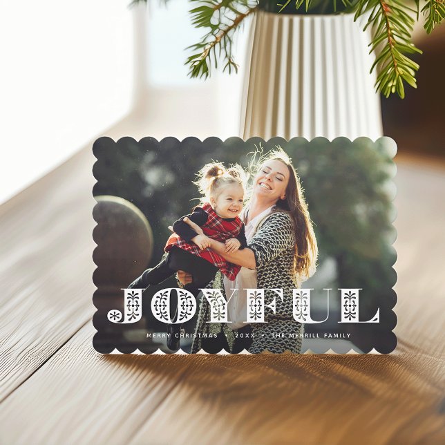 Joyful Moment | Holiday Photo Card Feiertagskarte (Von Creator hochgeladen)