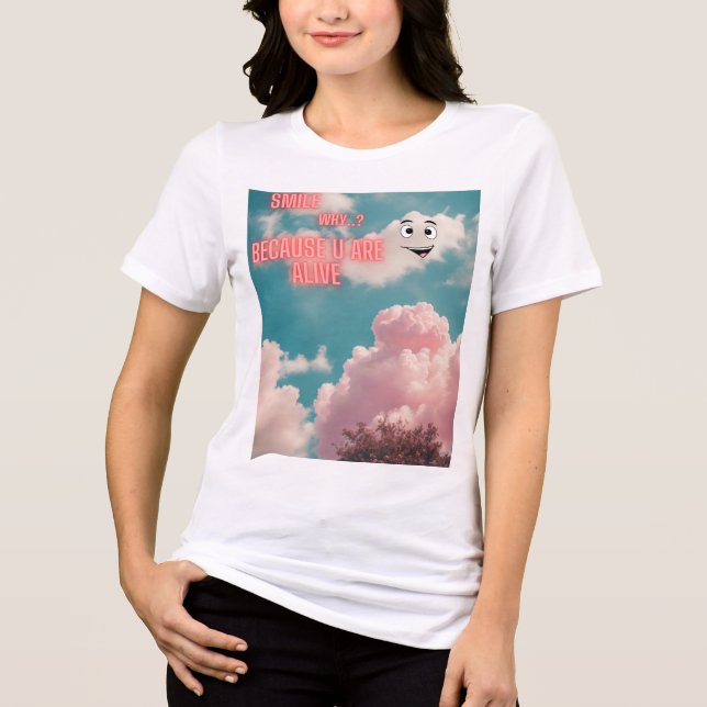 "Joyful Moments: Das Leben mit einem Lächeln verei Tri-Blend Shirt (Vorderseite)