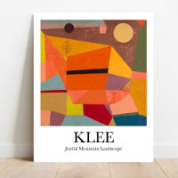 Joyful Mountain Landscape by Paul Klee