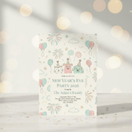 Joyful New Year’s Eve Party 2026 Invitation