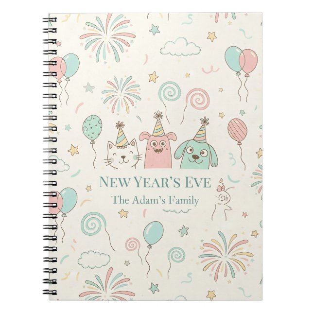 Joyful New Year’s Eve Party 2026  Notizblock (Vorderseite)