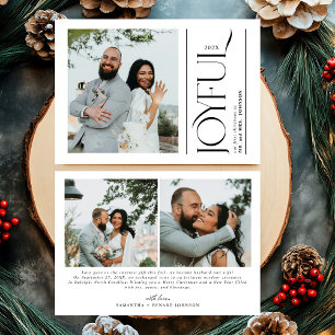 Joyful Newlyful Foto Erste Weihnachten Verheiratet