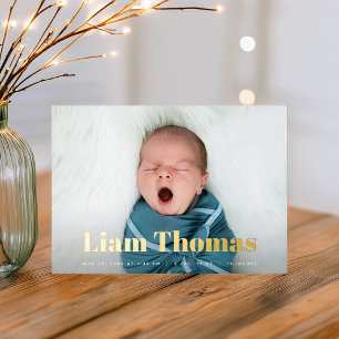 Joyful News Photo Collage Faire-part de naissance 