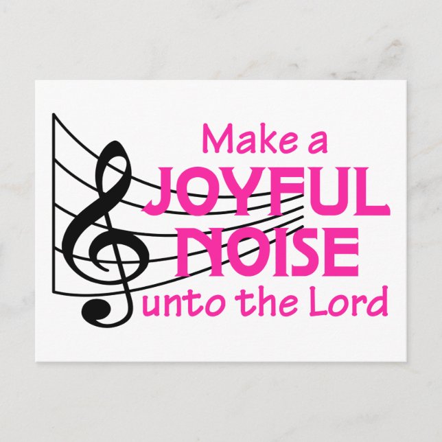 Joyful Noise Postkarte (Vorderseite)