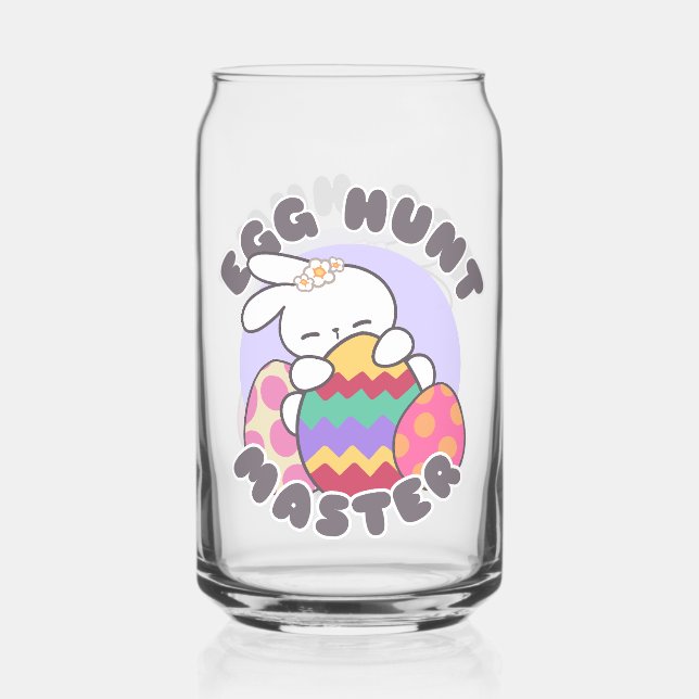Joyful Oaster Bunny Embrace - 'Egg Hunt Master' Dosenglas (Vorderseite)
