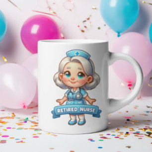Joyful Retirement: Charming Remüde Nurse Kaffeetasse