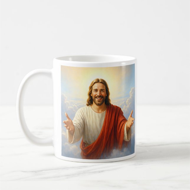Joyful Retter Jesus Kaffeetasse (Links)