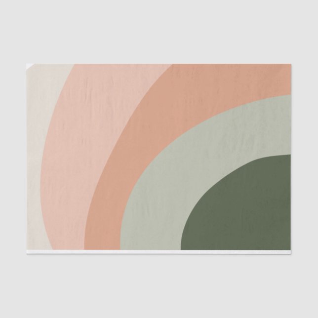 Joyful Shades | Wavy Colorblock Seidenpapier (Vorderseite)