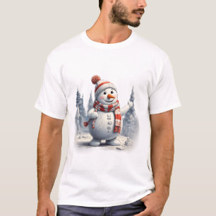 Joyful Snowman Giggles T-Shirt