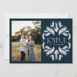 Joyful Spruce Frame Blue Feiertagskarte