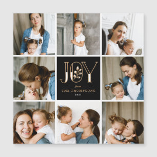 Joyful Tiles 8 Foto Holiday Magnetkarte