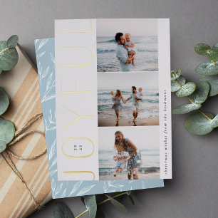 Joyful Trio Modern 3 Folien Feiertagskarte