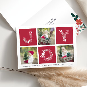 Joyful Type   Folgekarte Weihnachtsfotokarte Feiertagskarte