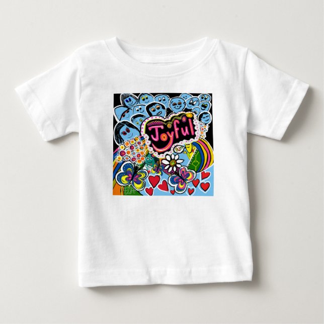 Joyful Vibes Celebrate Happiness & Togetherness Baby T-shirt (Vorderseite)