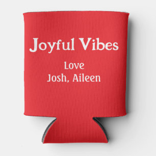 Joyful Vibes Rote Weihnachtsferien Liebe Dosenkühler