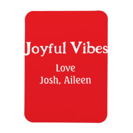 Joyful Vibes Rote Weihnachtsferien Liebe Magnet