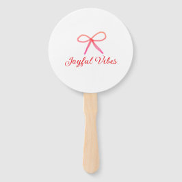 Joyful vibes Weihnachten RED BOW Ferien Familienna Fächer
